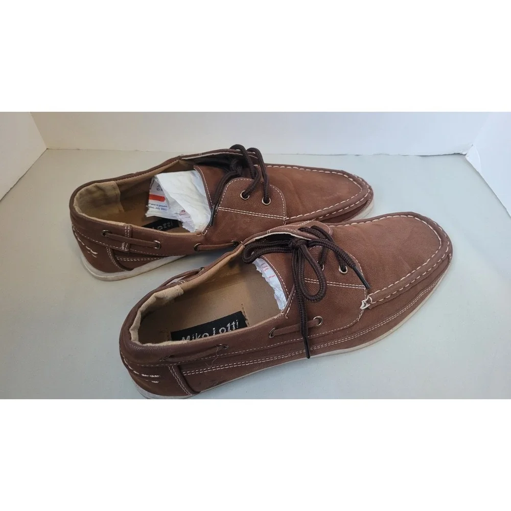 Miko Lotti Mens Classic‎ Boat Deck Shoes Brown Lace Up HM2597 Size 11 Summer